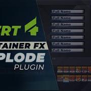 Vizrt 4 Container FX Explode Plugin