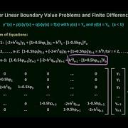 Finite Difference Equations And Second Order Linear Boundary Value Problems