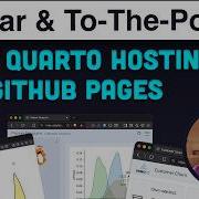 Размещайте отчеты Quarto на GitHub Pages бесплатно