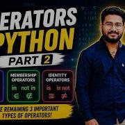 Operators In Python Part 2 Bitwise Membership Identity Operators Explained Pythontutorial