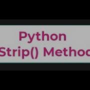 Python Strip Method Lstrip Rstrip Strip Python Tutorials 13