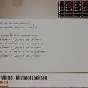 Black Or White Michael Jackson Guitar Backing Track With Chords And Lyrics