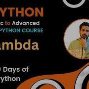 Day 37 60 Days Of Python How To Use Python Lambda Functions Bangla