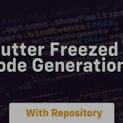 Flutter Freezed Code Generation