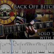 Guns N Roses Back Off Bitch Guitar Solo Lesson With Tablatures And Backing Tracks