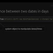Find Difference Between Two Dates In Days