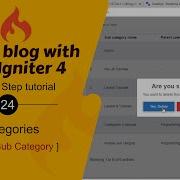 24 Delete Sub Category In CodeIgniter 4