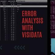 Error Analysis From The Terminal Using Visidata