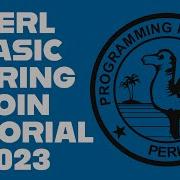 Perl Tutorial Join Strings 2023