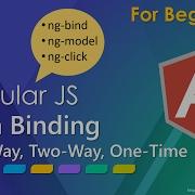 AngularJS Understanding One Way Two Way One Time Data Binding