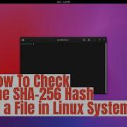 How To Check The SHA 256 Hash Of A File In Linux Systems