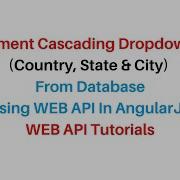 Cascading Dropdown List Using Web API With AngularJS Asp Net C 4 6