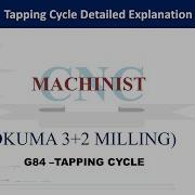G84 Tapping Cycle In OKUMA VMC Milling Tapping Cycle Explained In English