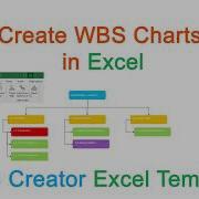 Create A WBS Chart In Excel Create Work Breakdown Structure Chart Tutorial Free Download