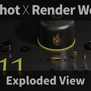 KeyShot X Render Weekly Exploded View