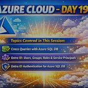 Azure Entra ID Azure SQL DB Cross Database Queries Entra ID Authentication Day 19