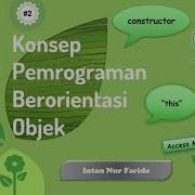 Konsep Dasar Pemrograman Berorientasi Objek Part 2 Contoh Sederhana PBO