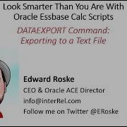 Essbase DATAEXPORT Command Exporting To A Text File