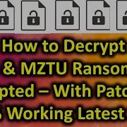 How To Decrypt Ransomware Encrypted PLAM MZTU Files Easy Step Shreyas Solution