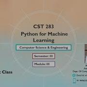 KTU CS283 Python For Machine Learning