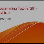 Java Programming Tutorial 28 Polymorphism In Java