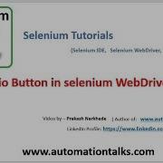 Selenium Video 24 How To Select Radio Button In Selenium WebDriver