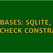 Databases SQLite ASCII A Z Check Constraint 3 Solutions