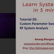 Tutorial 20 Custom Parameter Sweeps For RF Systems