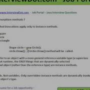 Explain Java Polymorphism Java Interview Question Interviewdot