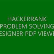 DESIGNER PDF VIEWER PROBLEM SOLVING HACKERRANK