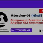 Angular Component Creation Using CLI Angular 19 Complete Tutorial In Hindi 2025 Session 08