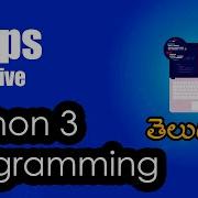 Loops In Python Python Tutorials Python For Data Science Telugu