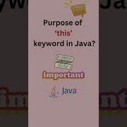 Purpose Of This Keyword Java Keywords Java Interview Questions Shorts Java