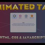 How To Create Animated Tabs Using HTML CSS JavaScript
