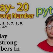 Python Full Course Armstrong Number In An Interval Day 20