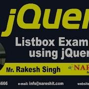 Listbox Examples Using JQuery Part 1 JQuery Tutorial Naresh IT