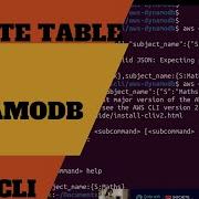 Create DynamoDB Table Using AWS Command Line Interface Aws Dynamodb