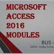 Access 2016 Module 2 Part 1 Create Table In Design View 480p