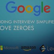 Coding Interview Tutorial 14 Move Zeroes LeetCode