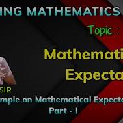 1 Example On Mathematical Expectations DRV CRV
