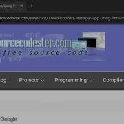Booklist Manager App Using HTML CSS And JavaScript With Source Code