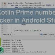 Android Kotlin Prime Number Checker