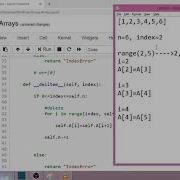 Dynamic Array Implementation In Python Part 6 Deletion At A Given Index Position