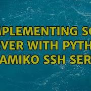 Implementing SCP Server With Python Paramiko SSH Server