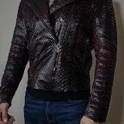 King Dragon Scale Python Leather Jacket For Men By S1ck