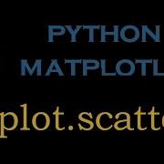 Python Matlotlib Module 8 Pyplot Scatter