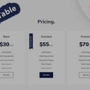 Awesome Pricing Table Section With Html Css Bootstrap 4 Web Design
