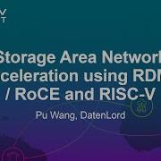 Storage Area Network Acceleration Using RDMA RoCE And RISC V Pu Wang DatenLord