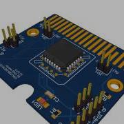 Tandy Color Computer 256K EEPROM PLCC Cartridge Prototype