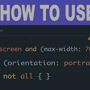 Each Media Query In CSS You MUST Know